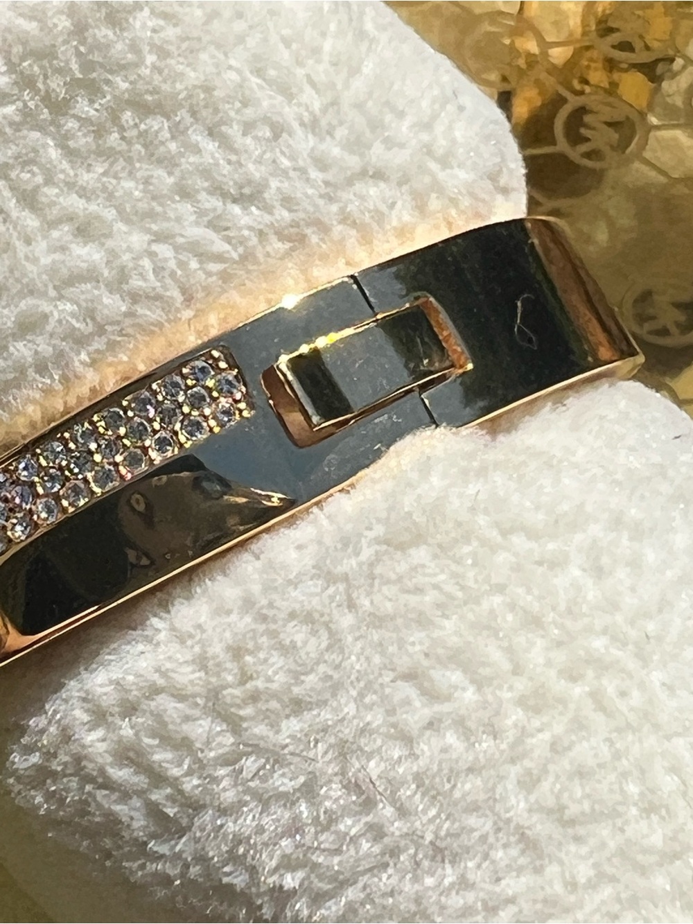 Michael Kors Bangle Bracelet with Rhinestones - Picture 3 of 5